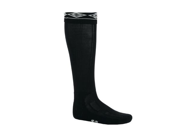 UMBRO City Fotb.Str Sort/Hvit 35-39 Solide strømper - god passform 